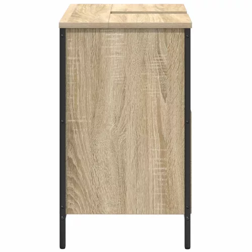  tölgy színű mosdószekrény fiókokkal 60x34,5x60 cm