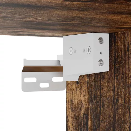  füstölt tölgy fürdőszoba fali szekrény tükörrel 60x21x60 cm