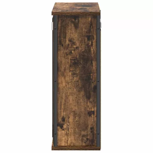  füstölt tölgy fürdőszoba fali szekrény tükörrel 50x21x60 cm