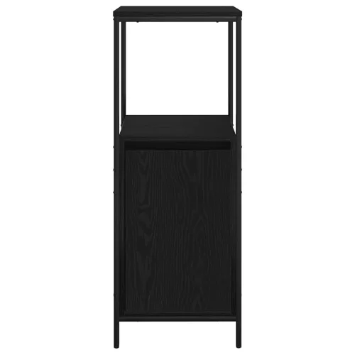  fekete tölgy fürdőszobaszekrény polcokkal 36x35x95 cm