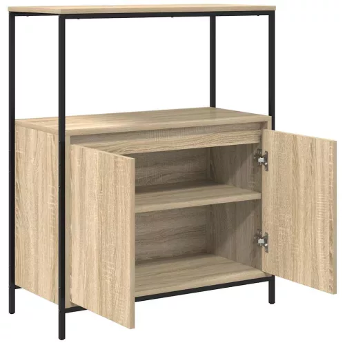  tölgy színű fürdőszobaszekrény polcokkal 76,5x35x95 cm