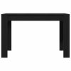  fekete tölgy színű szerelt fa étkezőasztal 120 x 60 x 75 cm