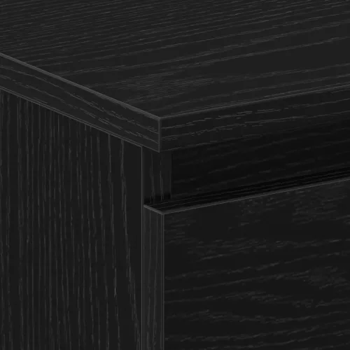  Éjjeli Asztal Fiókokkal Fekete Tölgy 30x30x40 cm