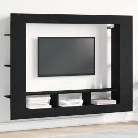  Fali TV állvány Fekete tölgy 152x22x113 cm