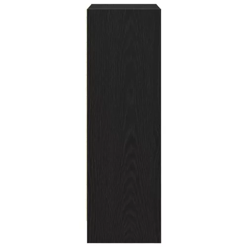  fekete tölgy szerelt fa könyvespolc 40x24x76 cm