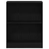 Könyvespolc Fekete 60x24x76 cm Műanyag
