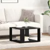  Fekete tölgy Kávézóasztal 85x55x31 cm Műanyag
