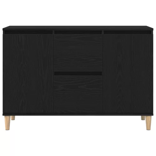 Fekete tölgy oldalszekrény 101x35x60 cm Műszaki fa