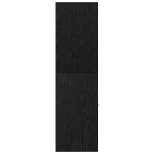  fekete tölgy színű szerelt fa patikaszekrény 30 x 41 x 144,5 cm