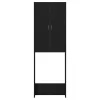  fekete tölgy színű mosógépszekrény 64 x 25,5 x 190 cm