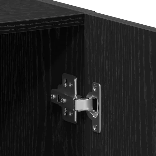  fekete tölgy színű mosógépszekrény 64 x 25,5 x 190 cm