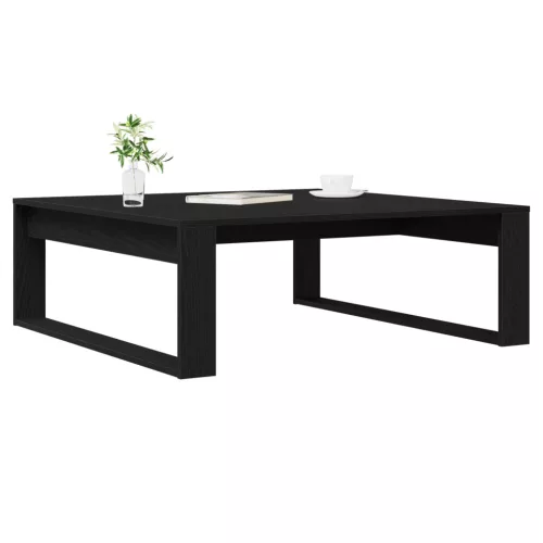  Fekete Tölgy Kávézóasztal 100x100x35 cm Tervezett Fa