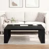  Fekete Tölgy Kávézóasztal 100x100x35 cm Tervezett Fa