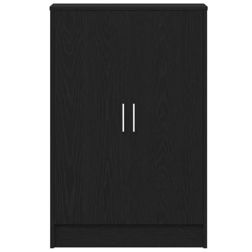  fekete tölgy szerelt fa cipőszekrény 60x35x92 cm