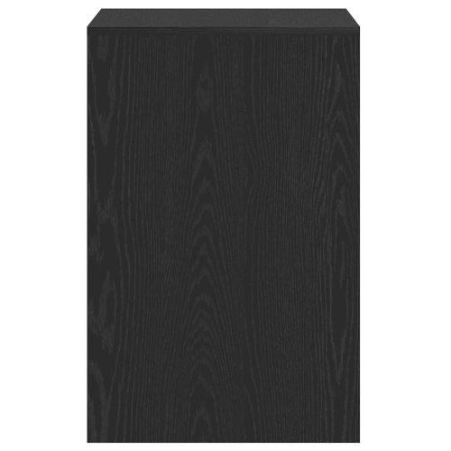  fekete tölgyszínű szerelt fa íróasztal 101x50x76,5 cm