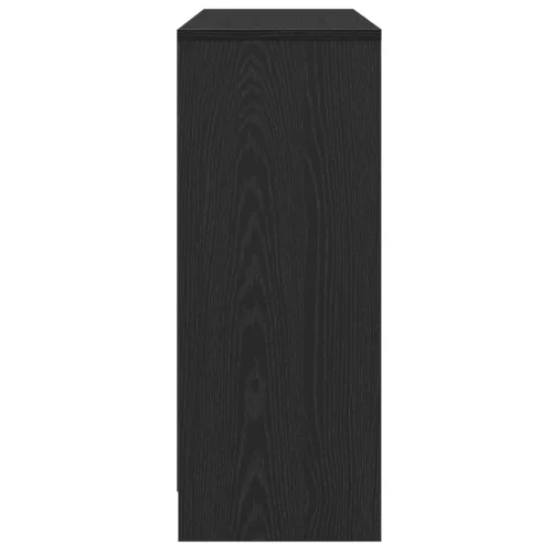  Fekete Tölgy Büfé 102x33x75 cm Műanyag Fa