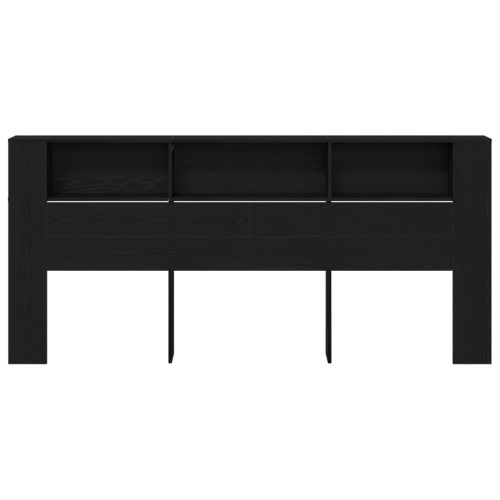  Fejtámla Szekrény Fekete Tölgy 220x18,5x104,5 cm