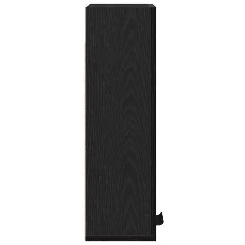  fekete tölgy szerelt fa fali szekrény 32x20x67 cm