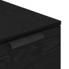  Fiókos szekrény fekete tölgy színben - 33x50x75 cm - Műgyantából készült