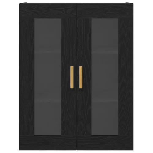  Fekete Tölgyfa Faliszekrény - 69.5x34x90 cm