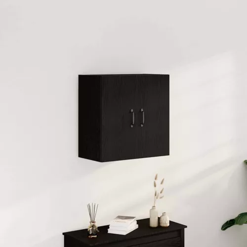  fekete tölgyfa faliszekrény 60 x 31 x 60 cm