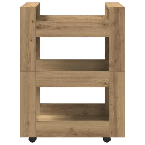  Konyhai Kocsi Kézműves Tölgy 60x45x80 cm Műanyag