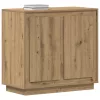  Oldalszekrény Artisan tölgy 80x34x75 cm Műanyag