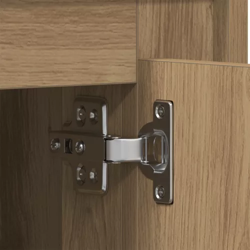  Oldalszekrény Artisan tölgy 80x34x75 cm Műanyag