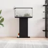  fekete tölgy szerelt fa akváriumi állvány 60,5x36x72,5 cm