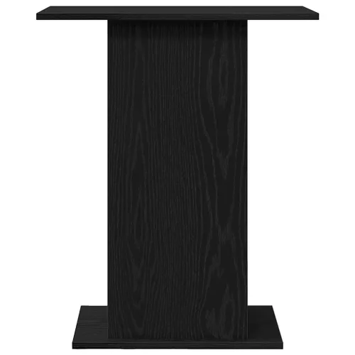  fekete tölgy szerelt fa akváriumi állvány 60,5x36x72,5 cm