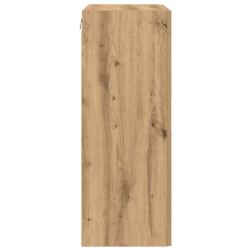  Falra Szerelhető Szekrény Üvegajtókkal Kézműves Tölgy 69,5x34x90 cm