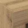  Falra Szerelhető Szekrény Üvegajtókkal Kézműves Tölgy 69,5x34x90 cm
