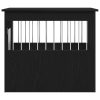  fekete tölgyfa kutyaketrec bútor 75 x 55 x 65 cm