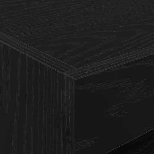  Éjjeli asztal LED világítással Fekete tölgy 50x40x45 cm