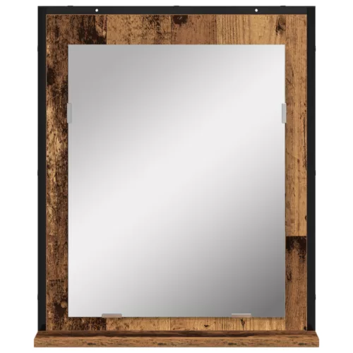  Fürdőszobai Tükör Régi Fa 50x12x60 cm Műszaki Fa