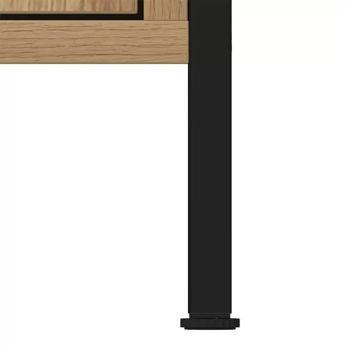  kézműves tölgy szerelt fa fürdőszobai mosdószekrény 60x30x60 cm