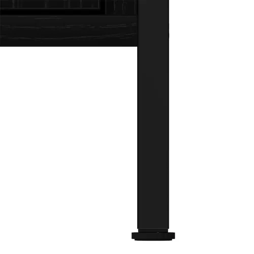  fekete tölgy szerelt fa fürdőszobai mosdószekrény 60x30x60 cm