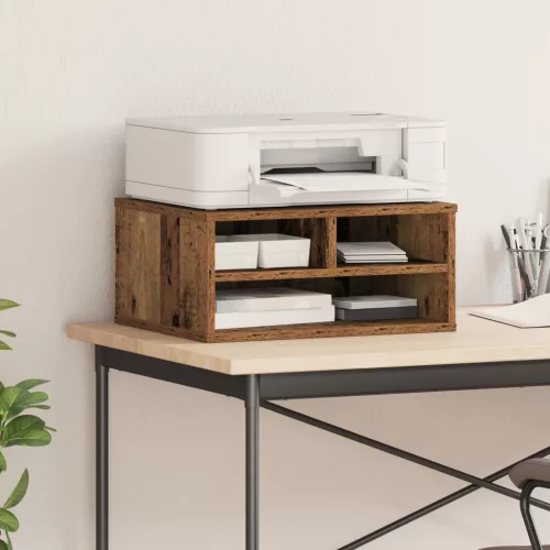  Nyomtatóállvány Régi Fa 49x40x22,5 cm Műnyag