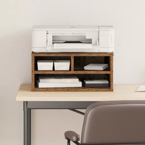  Nyomtatóállvány Régi Fa 49x40x22,5 cm Műnyag