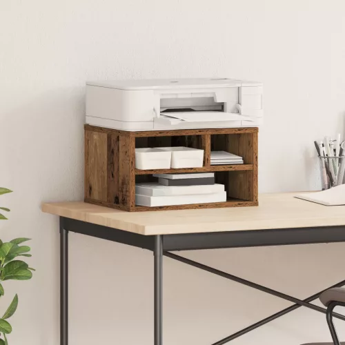  Nyomtatóállvány Régi Fa 40x32x22,5 cm Mérnöki Fa