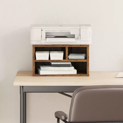  Nyomtatóállvány Régi Fa 40x32x22,5 cm Mérnöki Fa