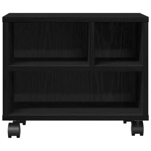  nyomtató állvány kerekekkel fekete tölgy 41x32x34.5 cm