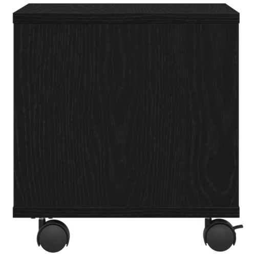  nyomtató állvány kerekekkel fekete tölgy 41x32x34.5 cm