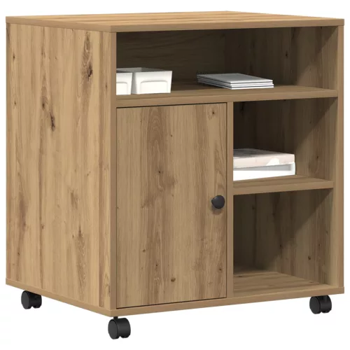  Nyomtatóállvány Kerekekkel Artisan tölgy 60x50x67 cm