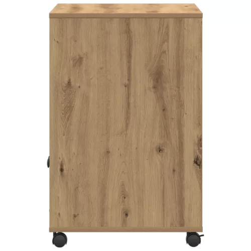  Nyomtató állvány kerekekkel, Artisan tölgy, 60x48x74 cm