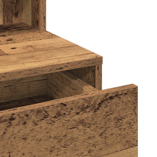  Sminktükör LED Fénnyel Régies Fa Kompozit Fa