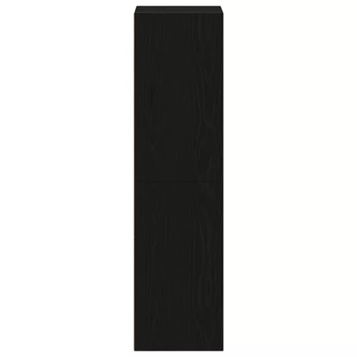  fekete tölgy szerelt fa könyvespolc 36x30x114 cm