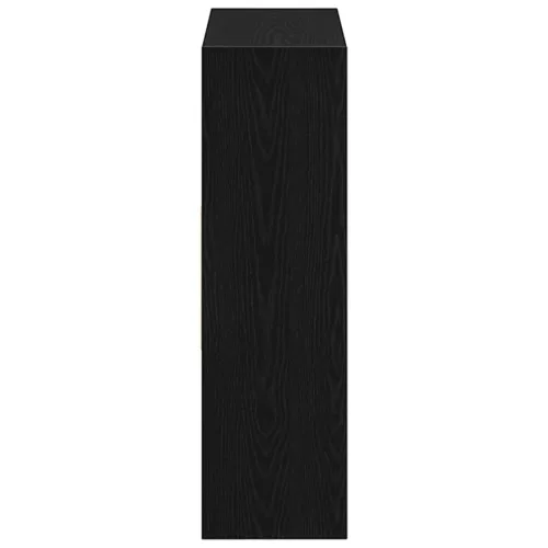  fekete tölgy színű szerelt fa könyvszekrény 97,5x29,5x100 cm