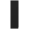  Ruhásszekrény fiókkal Fekete tölgy 80 x 52 x 180 cm Faanyag