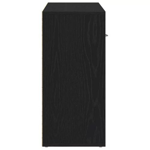  fekete tölgy szerelt fa tálalószekrény 88x30x64 cm